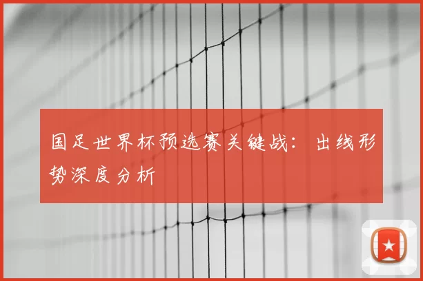 国足世界杯预选赛关键战:出线形势深度分析